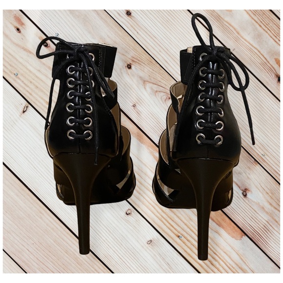 🆑 Nine West Strappy & Lace Up Corset Detail Heels - Picture 5 of 8